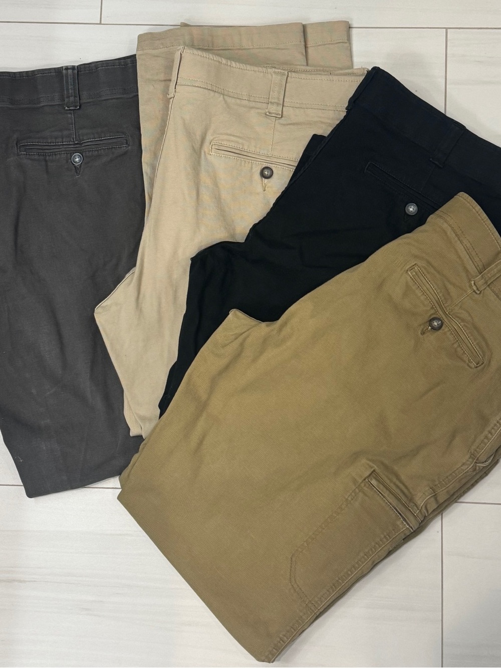 Lee Extreme Confort Cargo Pants - Black, Gray, Khaki, Camel
